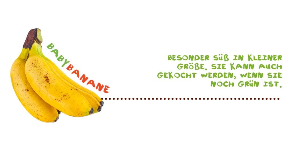 Alles über Bananen - Babybanane