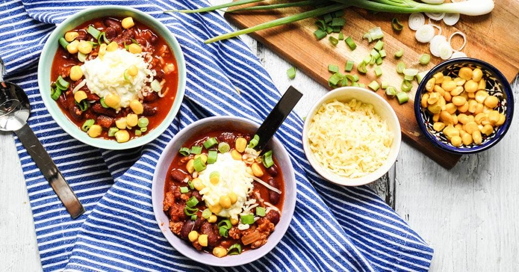 Chili Con Carne-Suppen für Kinder