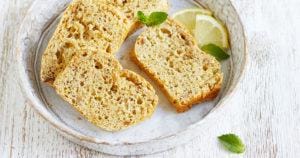 Zitronenkuchenscheiben