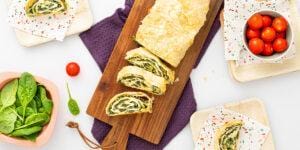 Freche Freunde Blätterteigrolle Spinat