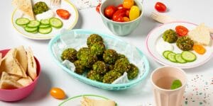 Mit Kindern kochen Rezepte: Erbsen Falafel