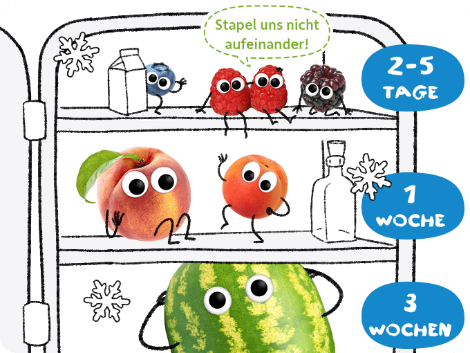 Freche Freunde Obst Aufbewahrung Kühlschrank