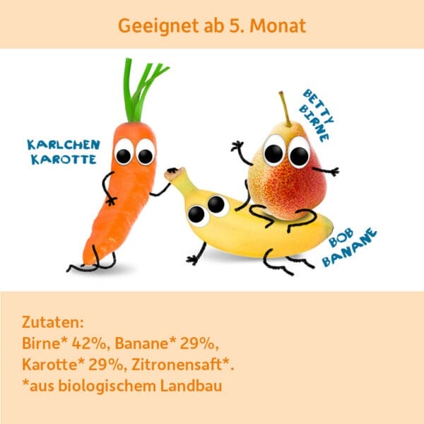 Glaeschen_Birne-Banane-Karotte-zutaten