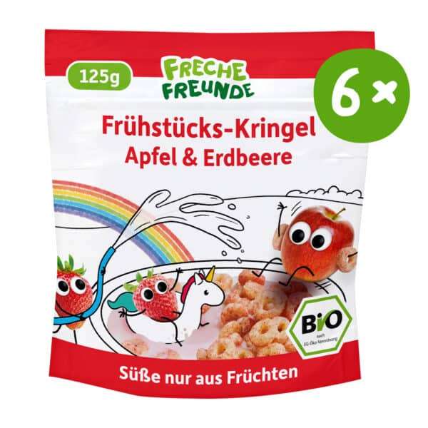 Freche Freunde Fruehstuecks Kringel Apfel Erdbeere Front Vorratspackung 6x