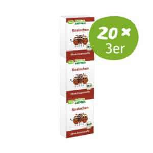 Freche Freunde Freche Rosinchen Vorratspackung mit 20 × 3 Päckchen.