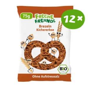 Freche Freunde Bio Brezeln Kichererbse für Kinder – 12er Vorratspackung