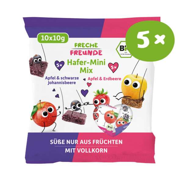 Hafer-Mini-Mix Apfel & Erdbeere und Apfel & schwarze Johannisbeere_Stoerer