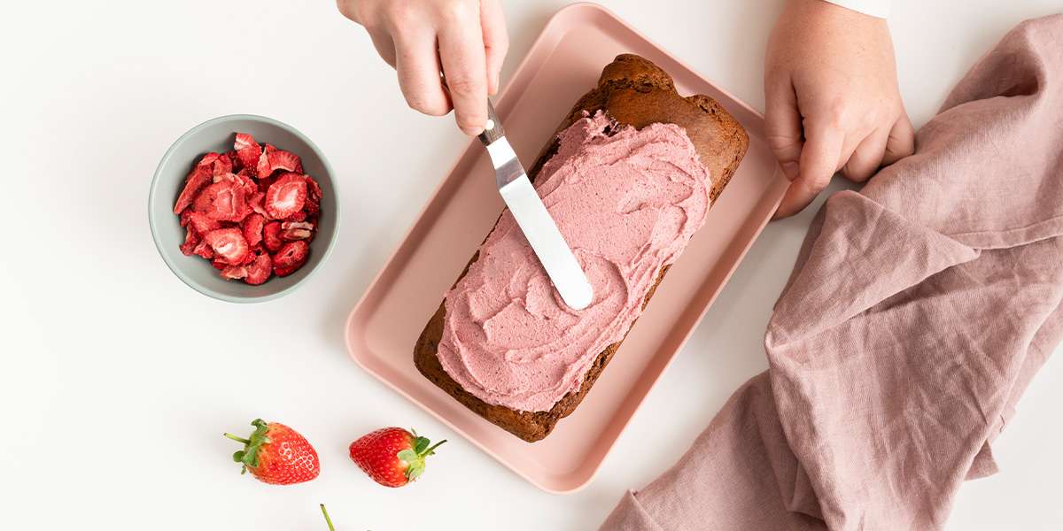 Schneller Kuchen ohne Zucker mit Erdbeer-Topping-Schritt-4