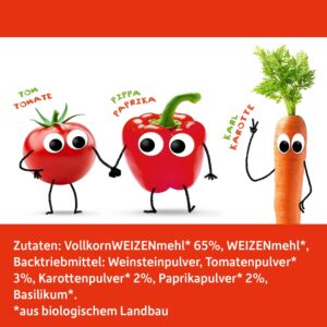 Backmischung Pizzaschnecken Tomate_Karotte_Paprika_zutaten