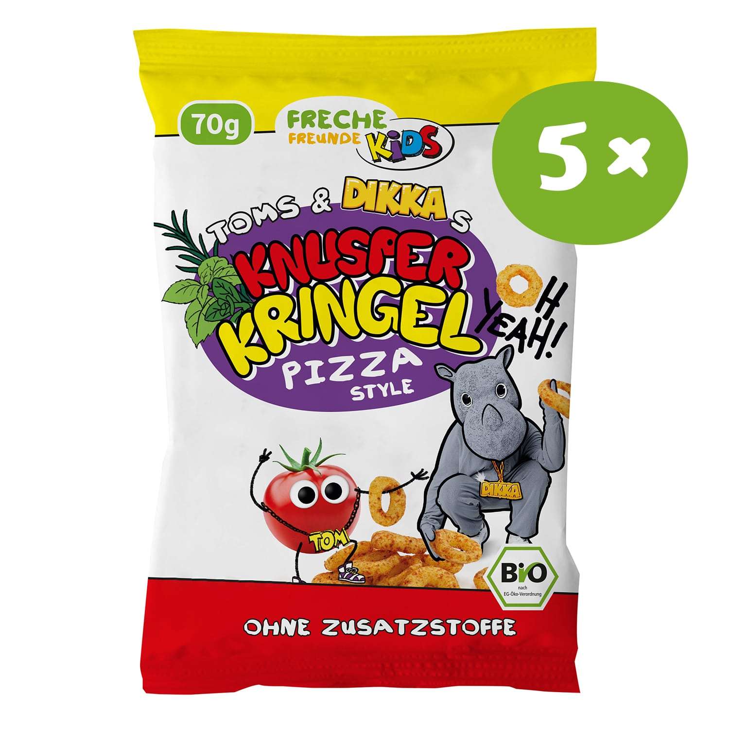Freche Freunde Toms_DIKKAs-Knusper_Kringel-Pizza_Style-5x Front