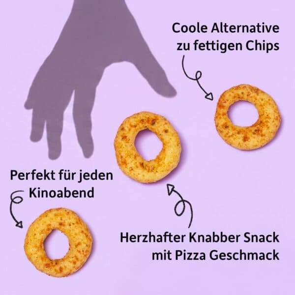 Moodbild der Freche Freunde Kids Knusper Kringel Pizza Style mit Produktvorteilen