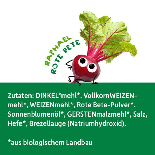 Zutatenliste: Mit Raphael Rote Bete posierend im auf der Liste sitzend.