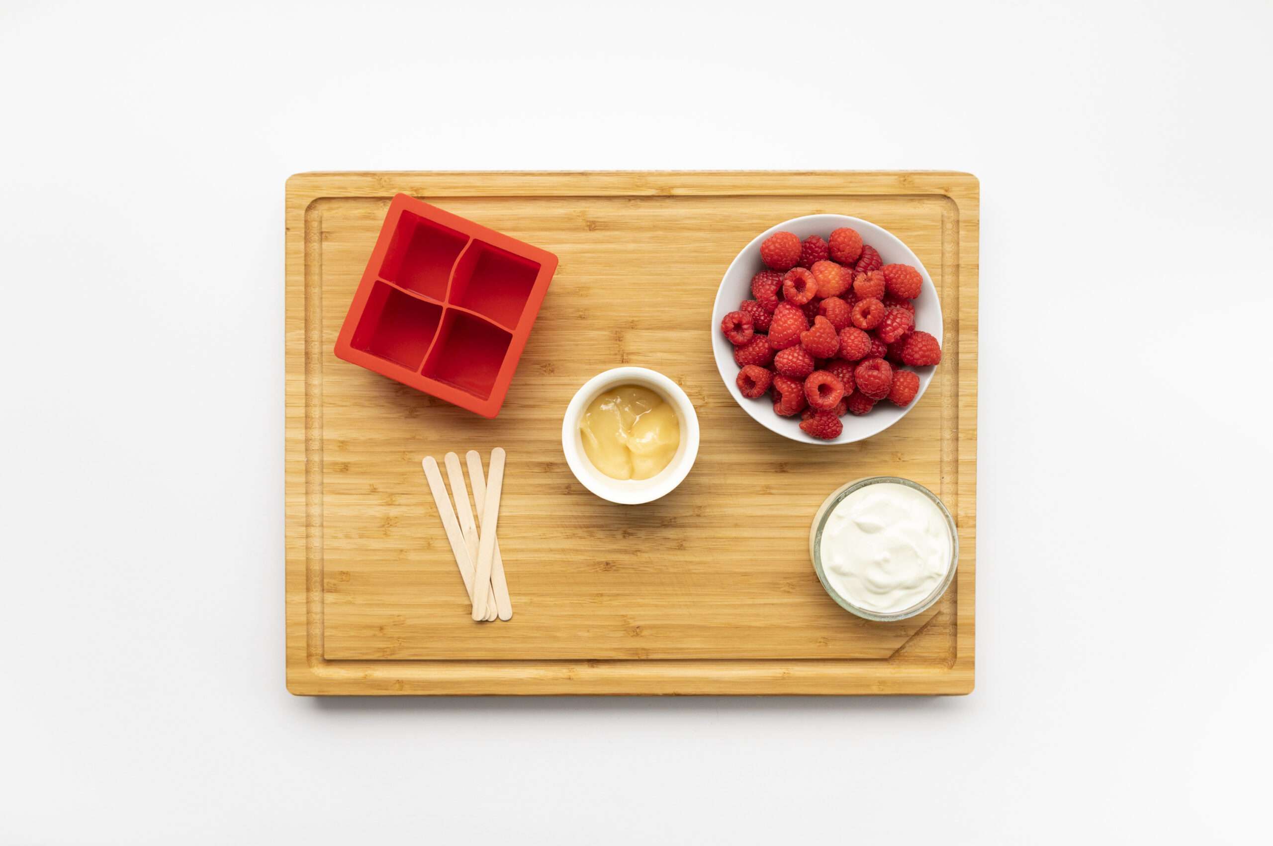 Himbeer-Joghurt-Eis am Stiel-Zutaten