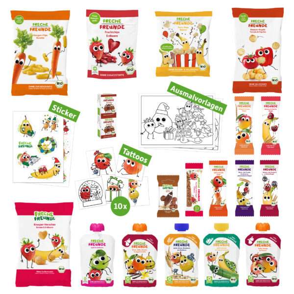 Freche Freunde-Bio-Adventskalender-2025- Inhalt