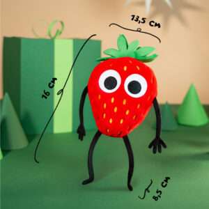 FF-Eddas Erdbeere-Kuscheltier Maße