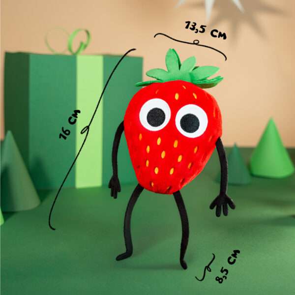 FF-Eddas Erdbeere-Kuscheltier Maße