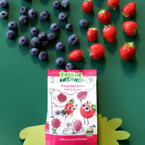 freche-freunde-rosaroter-keks-apfel-beeren-mood