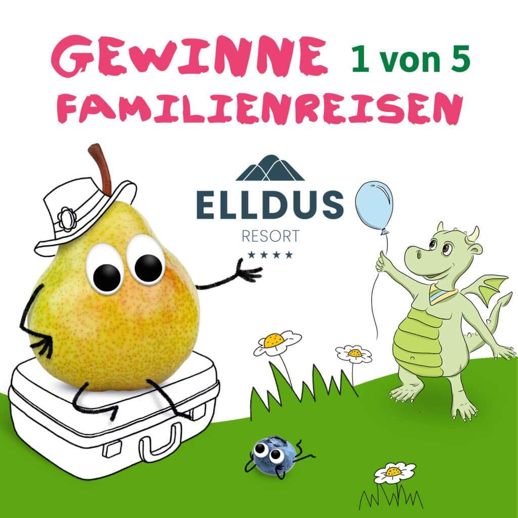 Gewinne 1 von 5 Familienreisen ins Elldus Resort