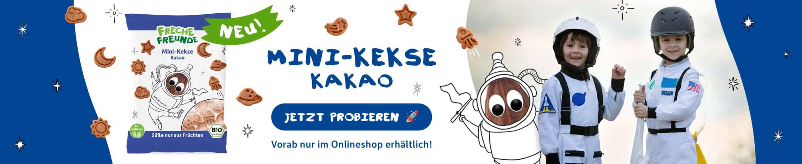 Mini-Kekse Kakao Banner Desktop