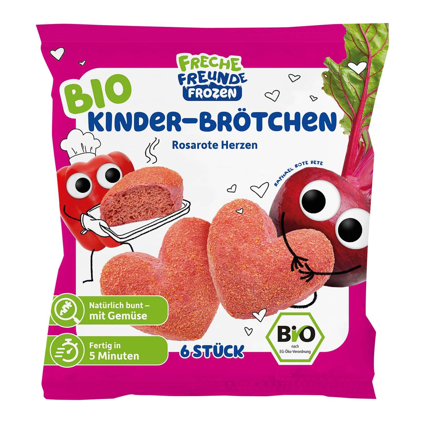 Freche_Freunde_Frozen-Bio_Kinder-Broetchen_rosarote_Herzen-Vorderseite