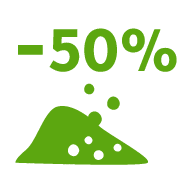 Freche Freunde Icon 50% weniger Zucker