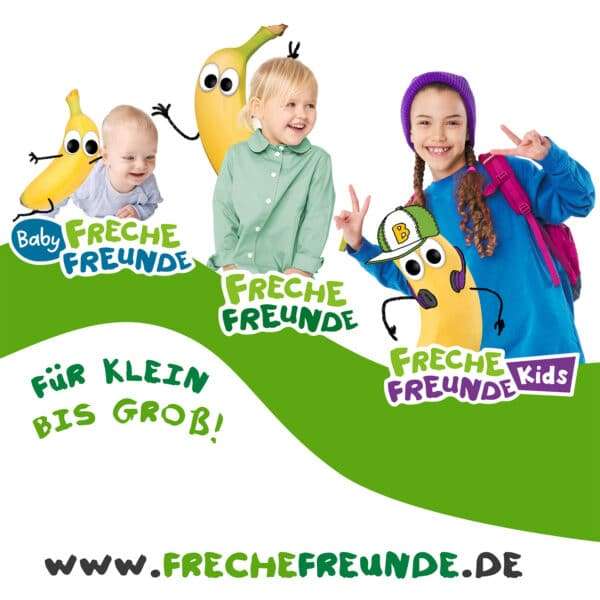 Freche Freunde Kids Brezel Chips Paprika Style in der Verpackung mit Altersreise-Motiv